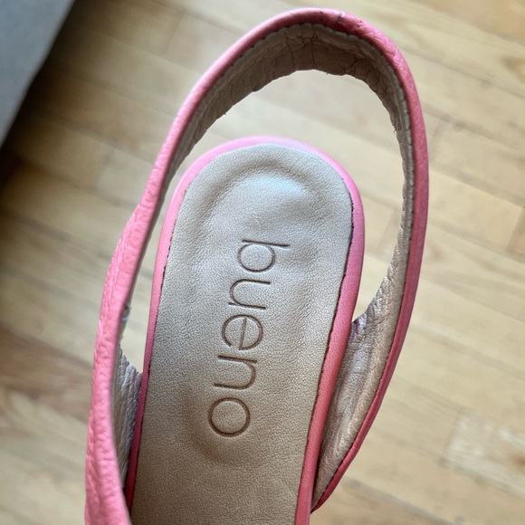 Bueno Millie Slingback Coral Sandal Sz 36 Like NEW - Picture 5 of 5